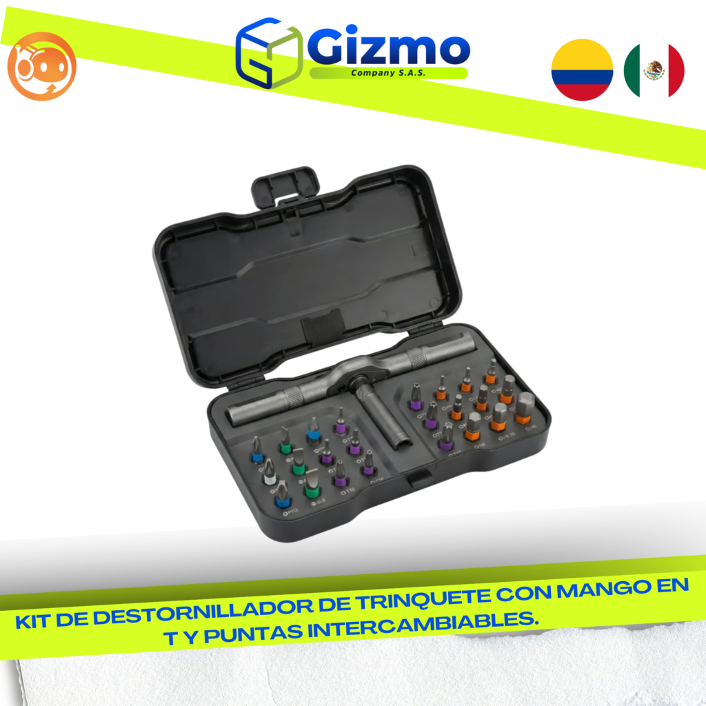 Kit destornillador de trinquete