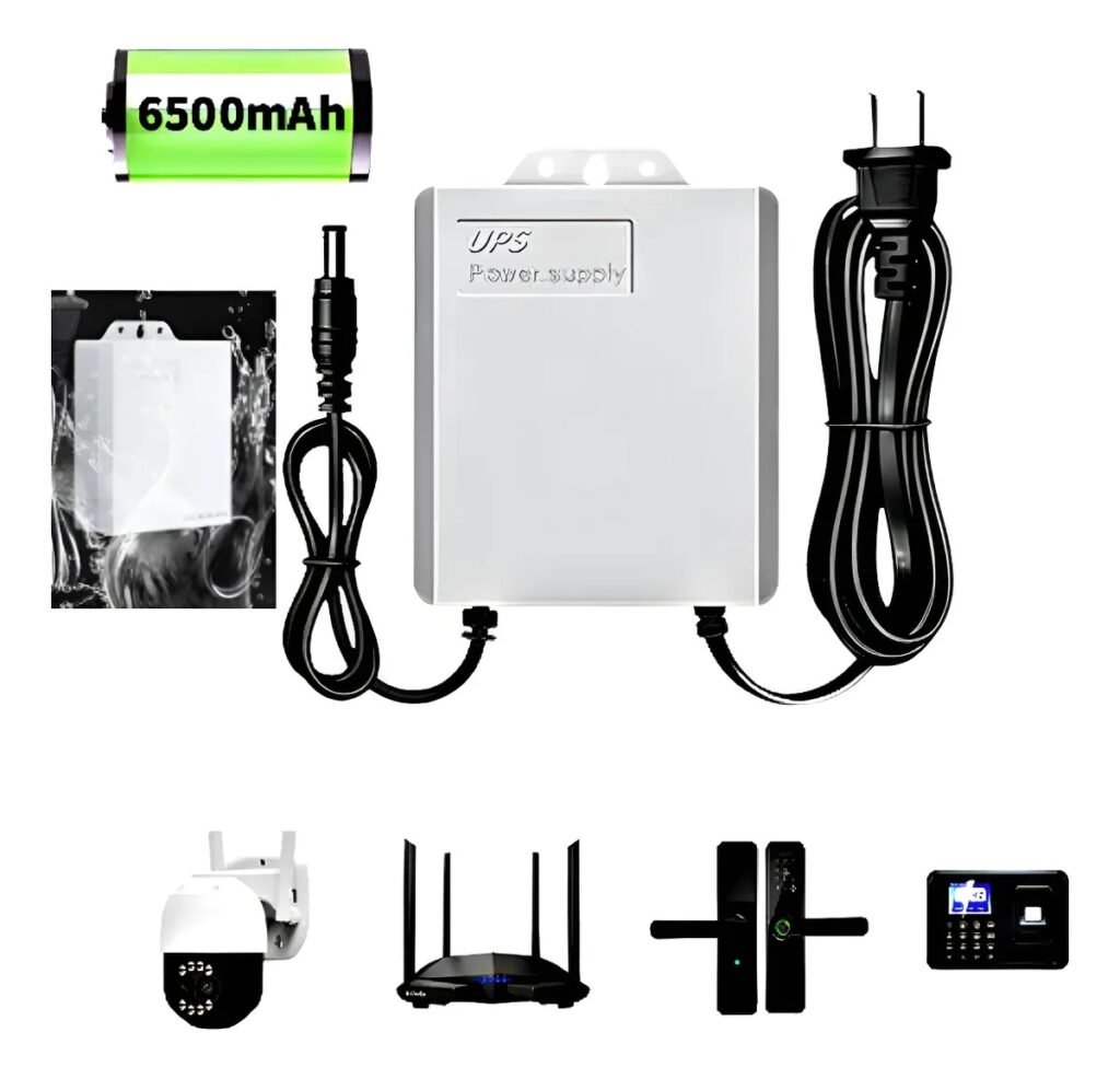 Mini no-break para módem 6500 mAh