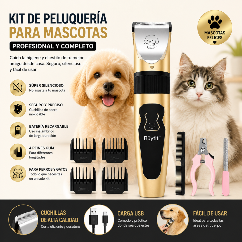 Kit de peluquería para mascotas