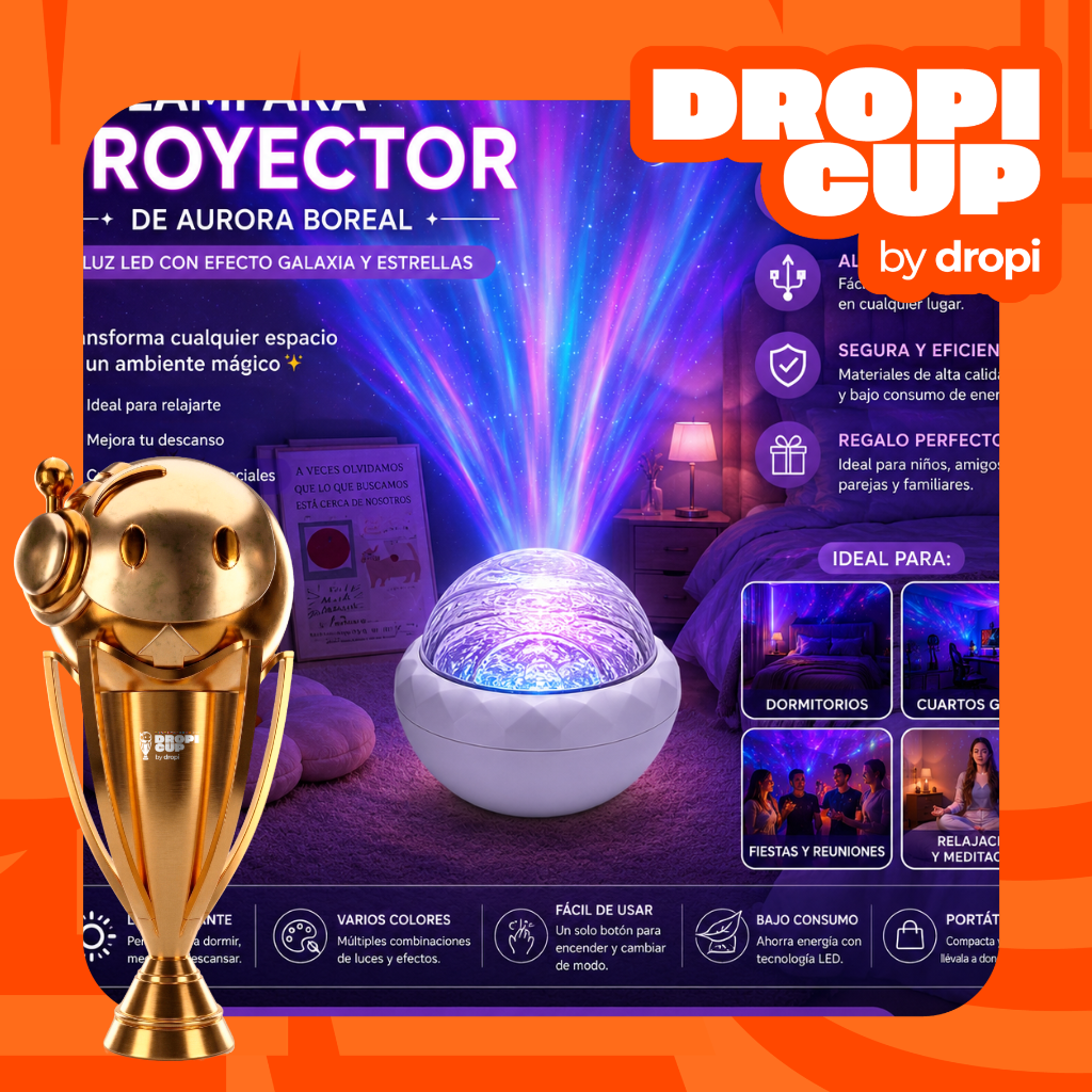 Lámpara proyector de galaxia LED
