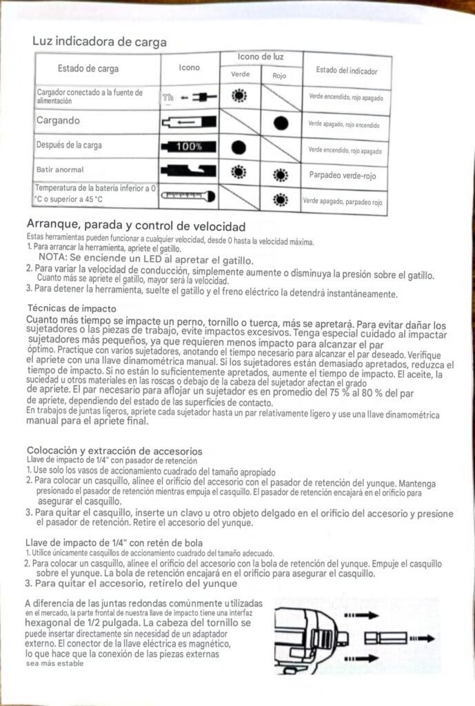 Taladro inalámbrico con 2 baterías