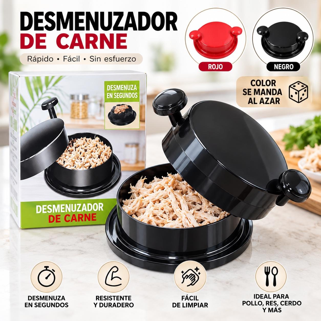 Desmenuzador de pollo y carne